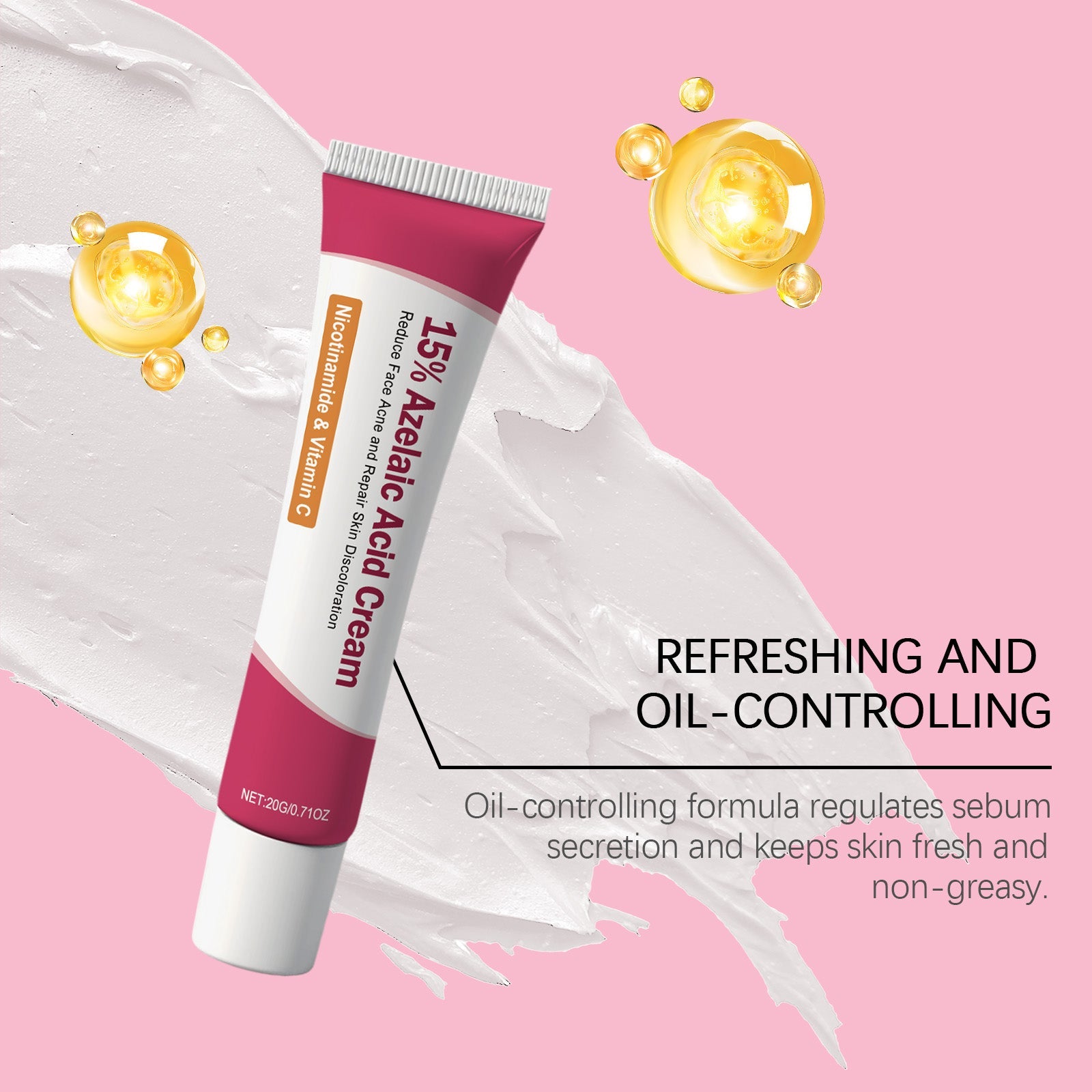 Best Facial Care Essence Cream for Acne, Clear Skin, Hydrating, Herbal Ingredients ,20g