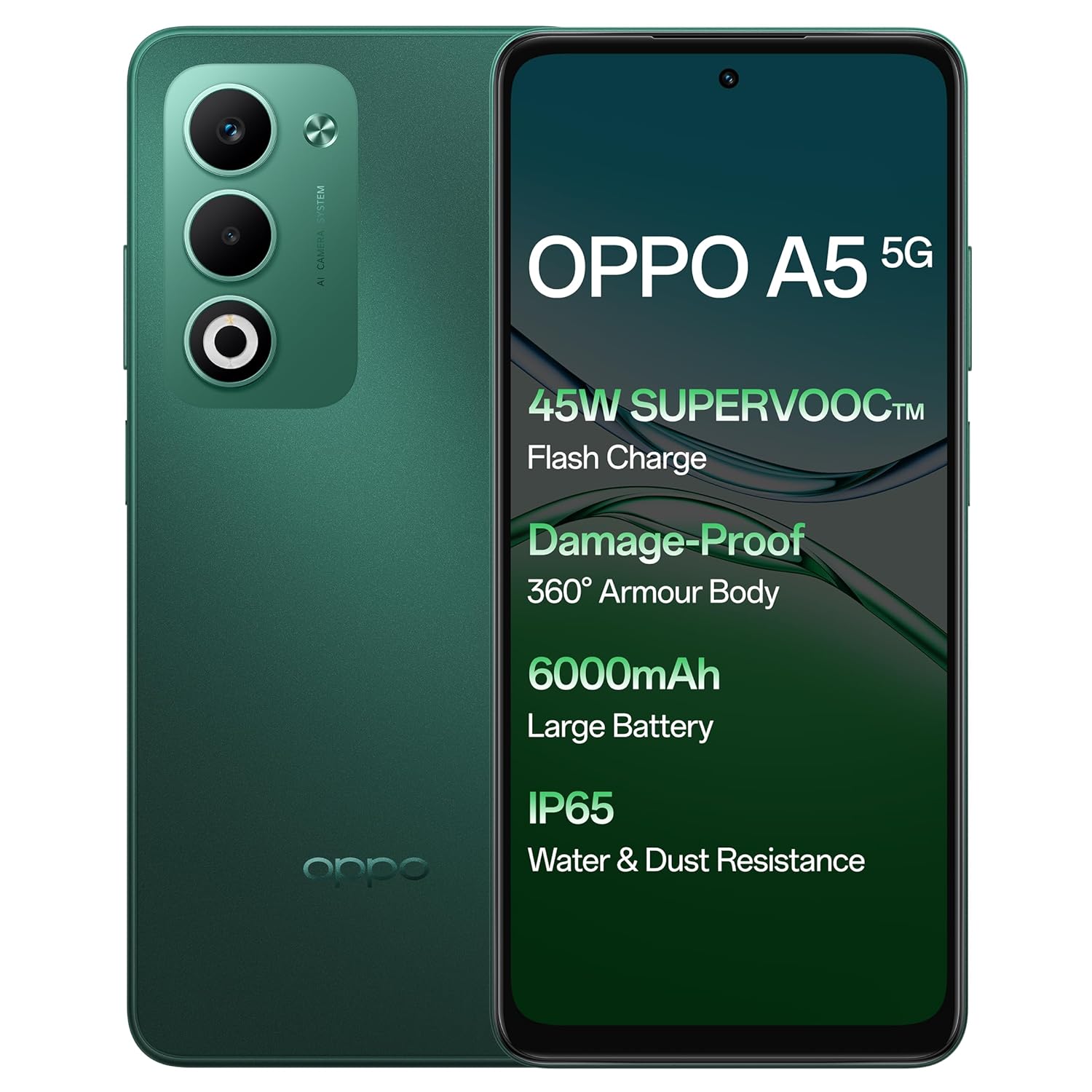 OPPO A5 5G Smartphone, 6GB RAM, 128GB Storage