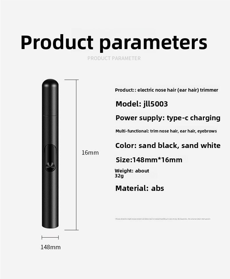 2-in-1 USB Nose Hair Trimmer and Shaver