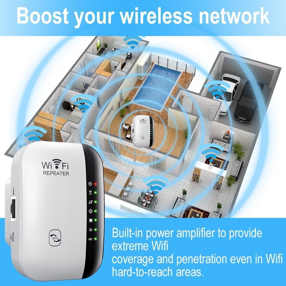 WLAN Amplifier WLAN Repeater 300mbps Mini Wifi Booster Supportmore Devices