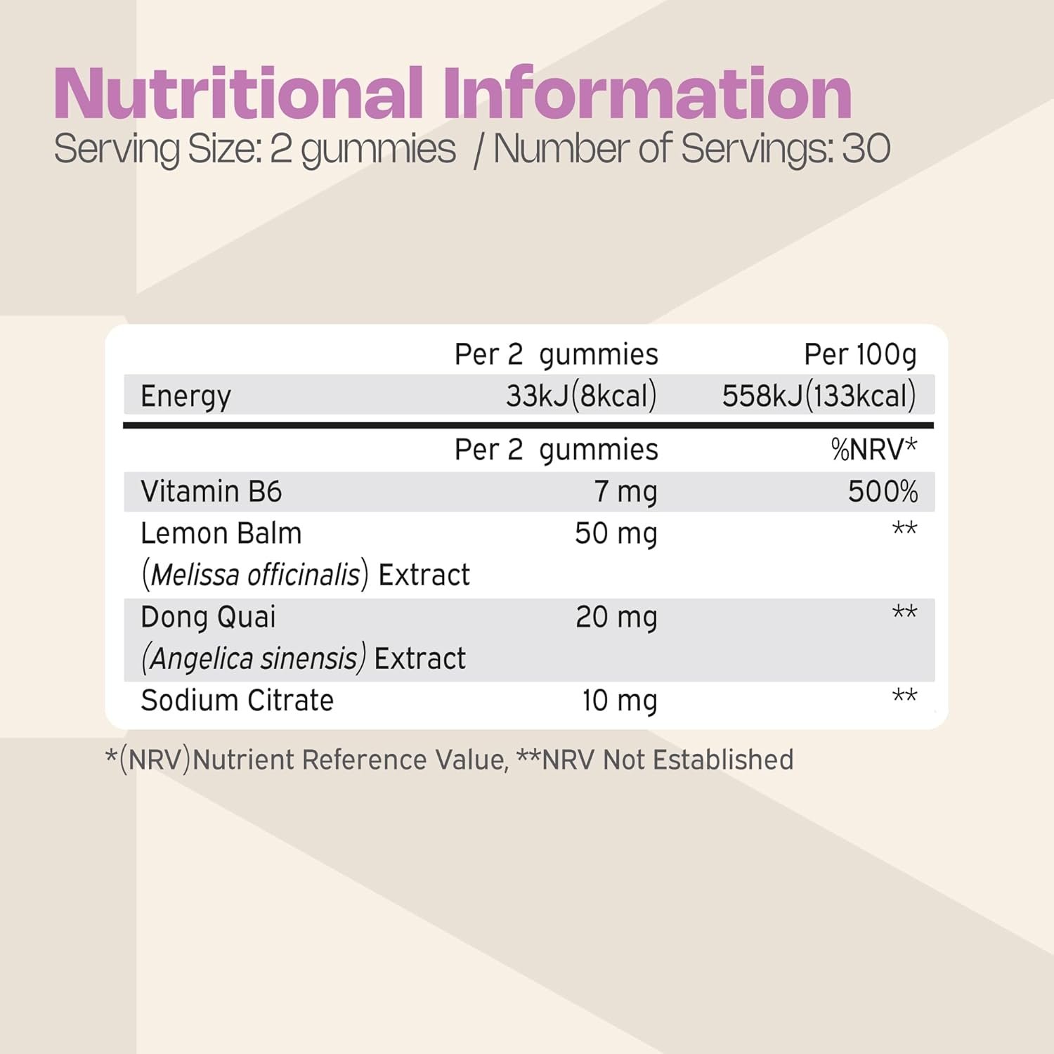 Nutriburst Zen Flo  Raspberry  60 Gummies