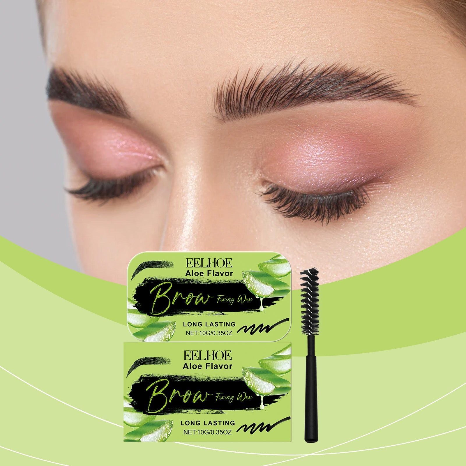 Aloe Vera Eyebrow Wax, Long-Lasting Eyebrow Shaping, Natural Makeup, Sweatproof, Humidity Resistant ,1set