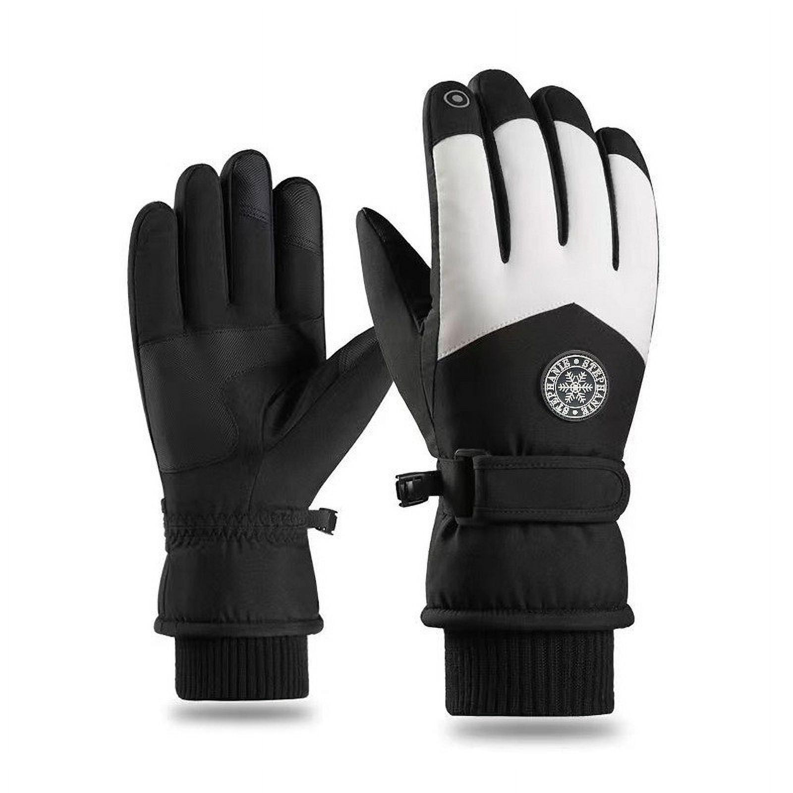 Unisex Winter Gloves Windproof Adjustable Snow Ski Warm Gloves for Cold Weather Outdoor