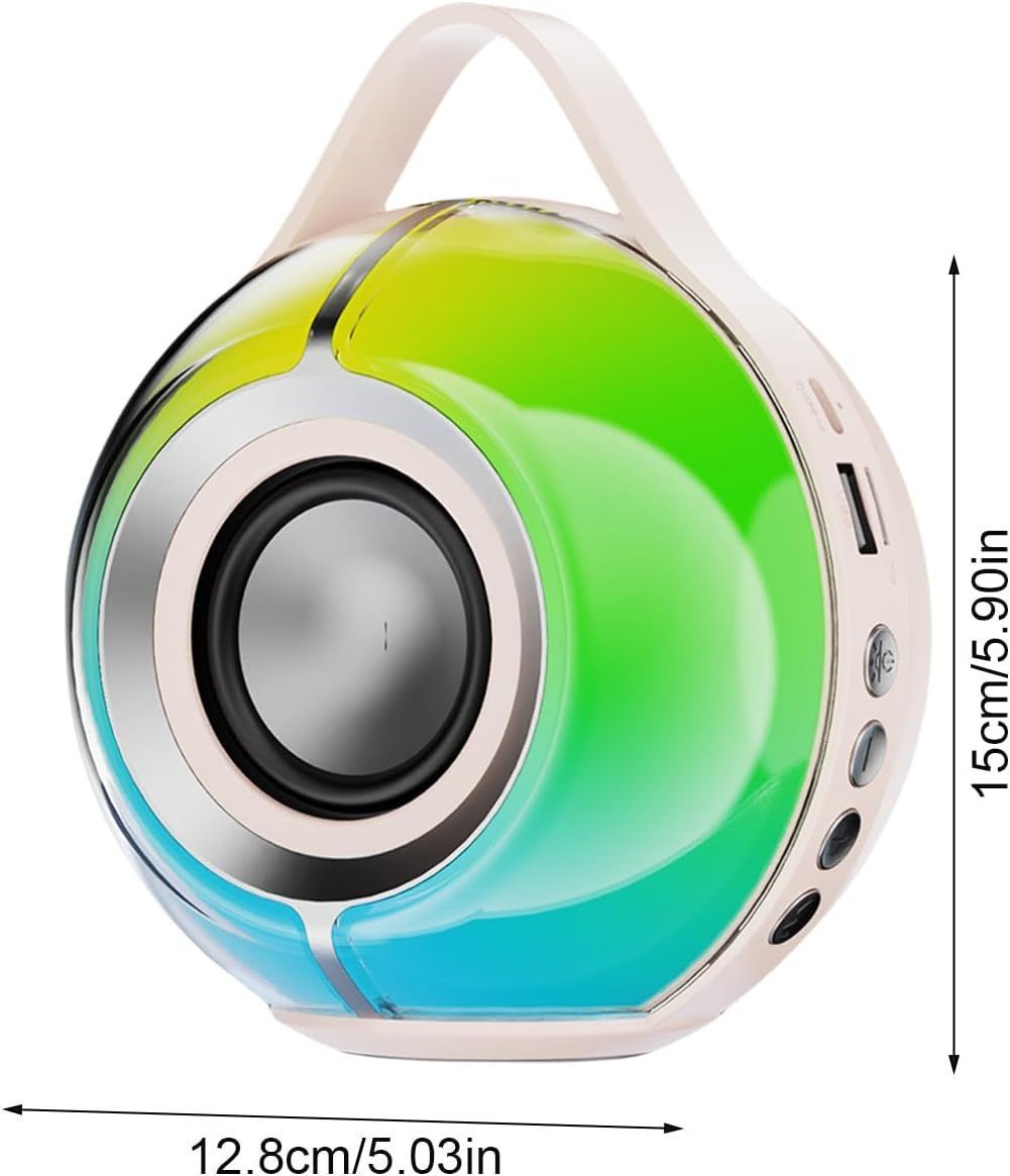 Portable Wireless Outdoor Speaker Bluetooth Speaker Stereo Device with Lights