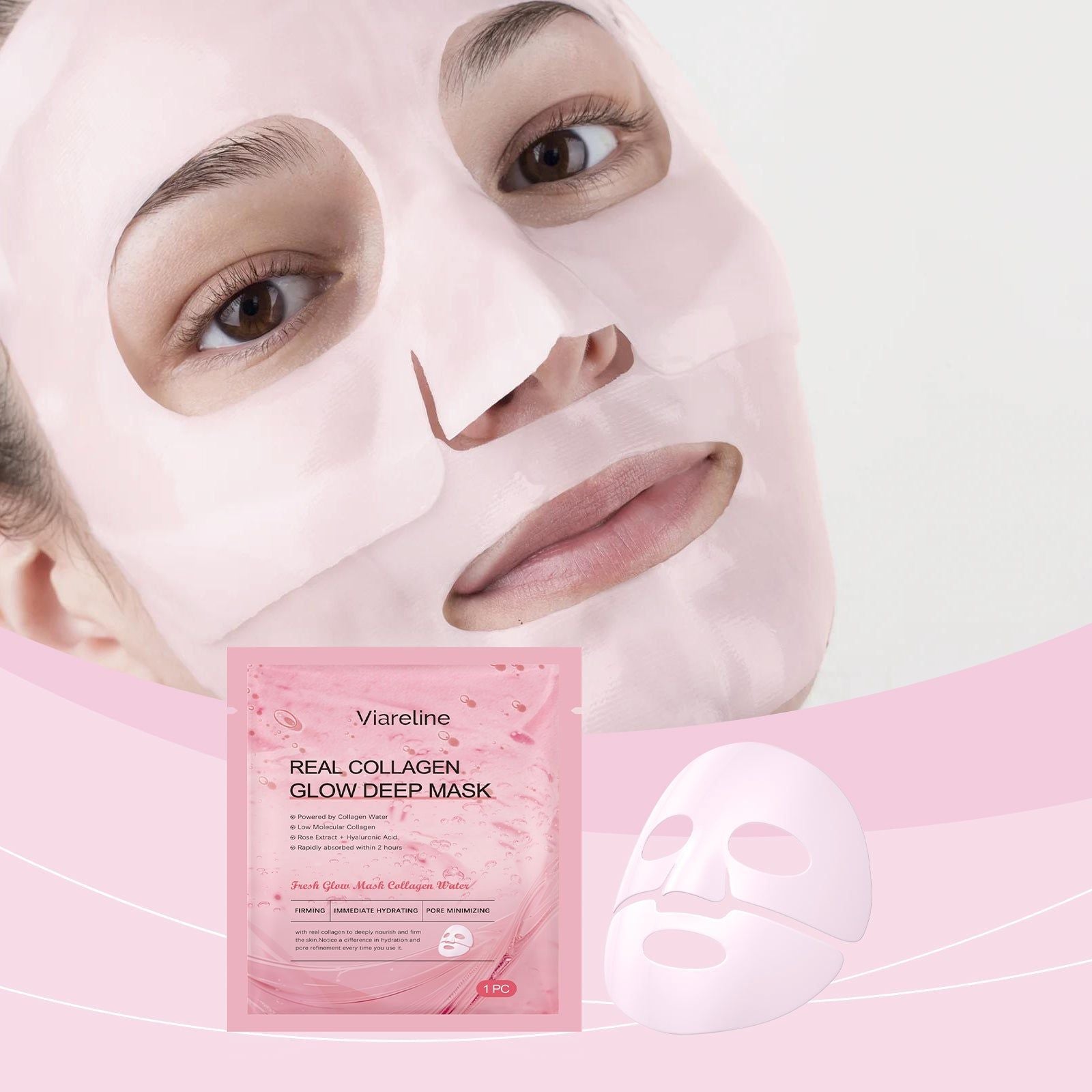 Collagen Moisturizing Mask, Hydrating, Lifting, Deep Nourishment, Glow ,1pcs