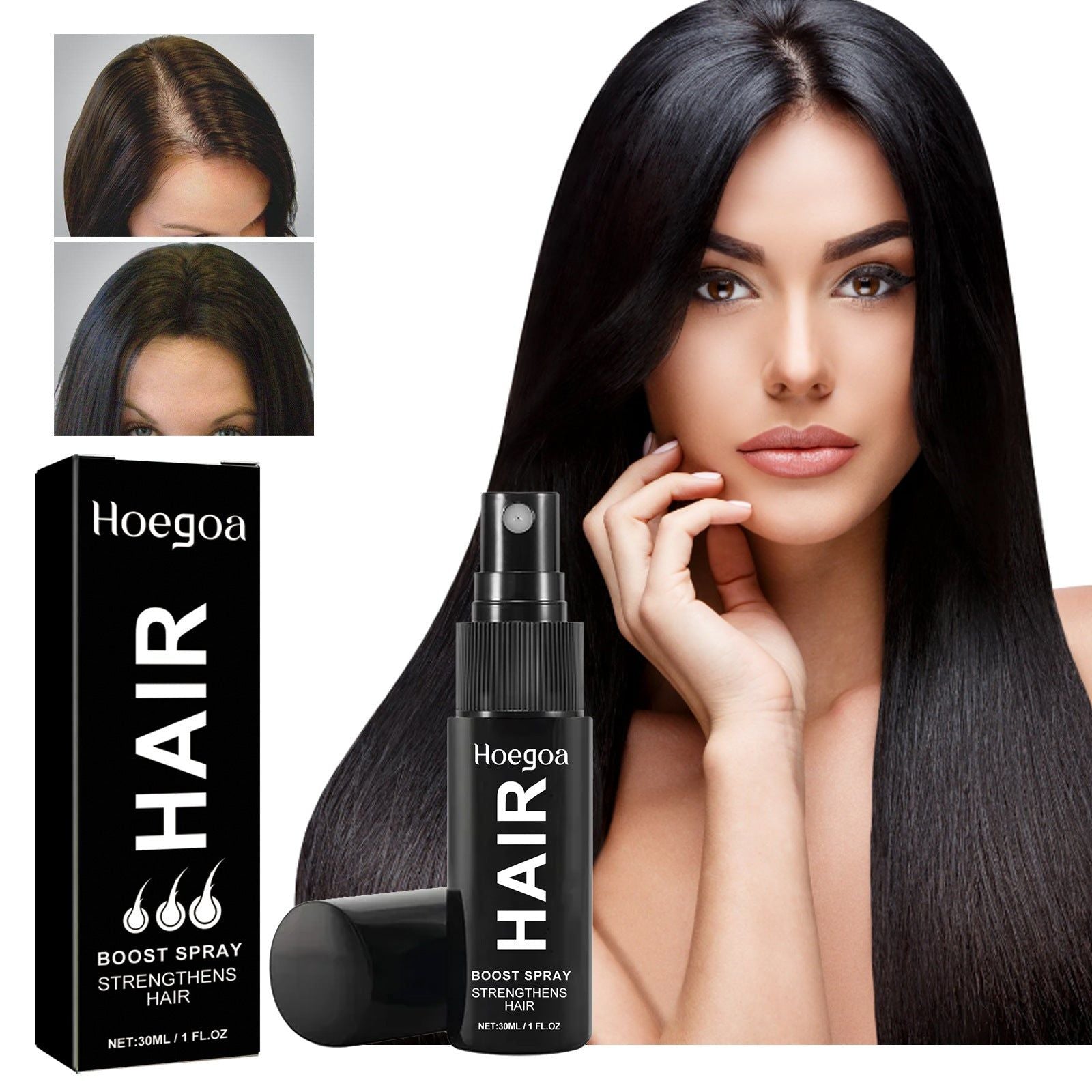 Boost Hair Growth with Ginger & Ginseng, Thicker, Healthier Hair, Hair Loss Prevention ,30ml