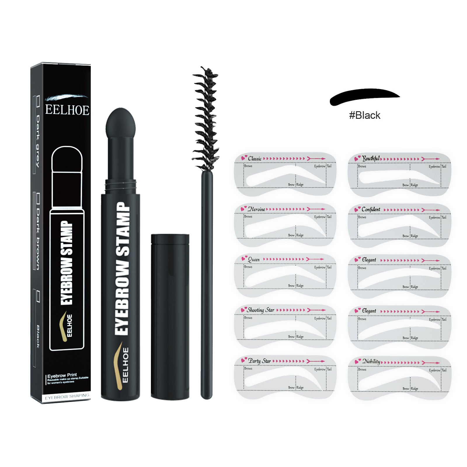 Brow Print Eyebrow Pencil Kit, Natural Hairline, Waterproof, Easy Makeup, Perfect Brows ,3g