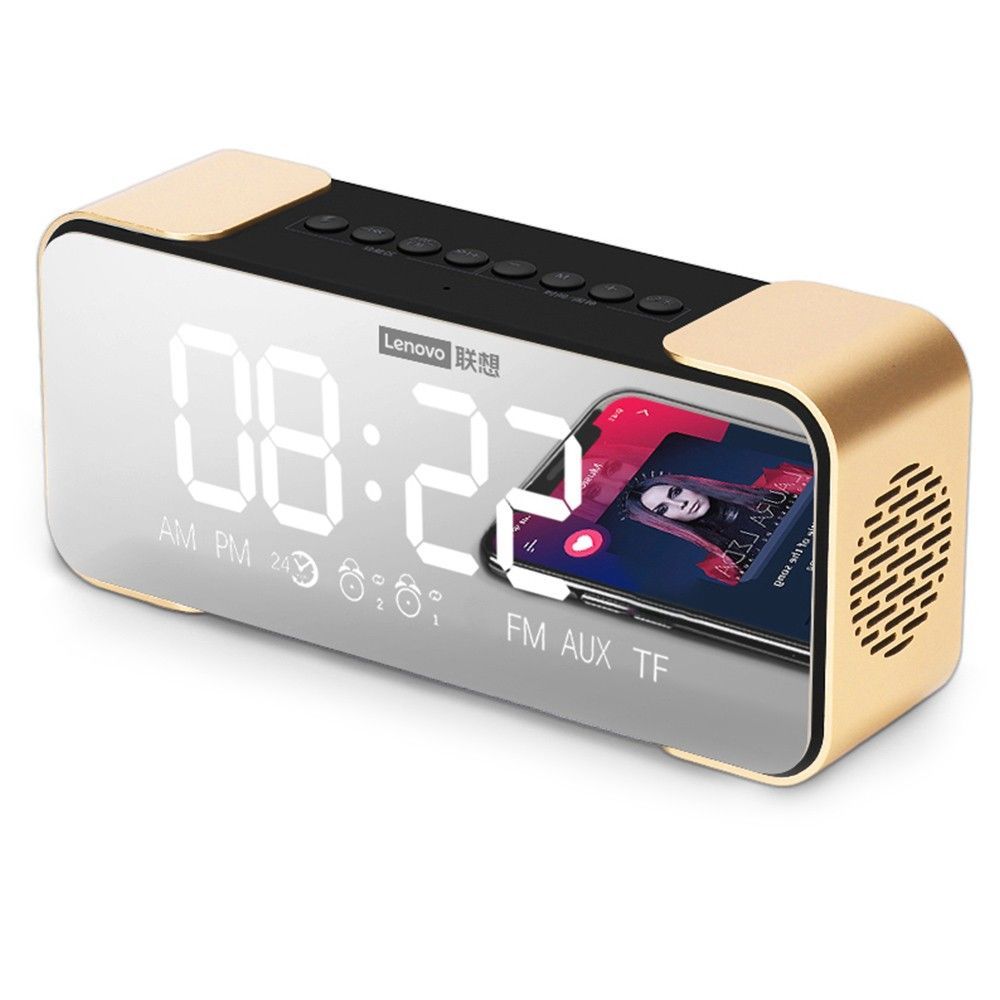 BT Speaker Radio Alarm DIY Ringtone One-Click Snooze BT Call Speaker
