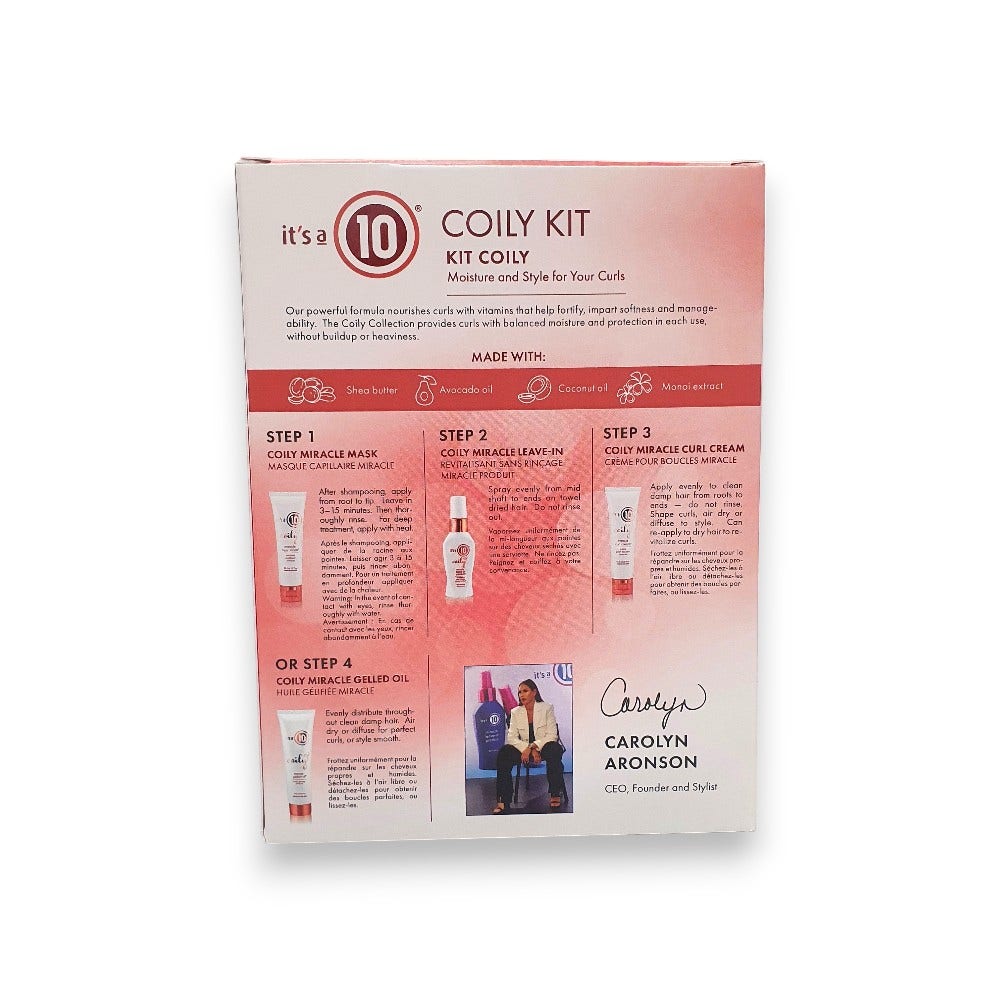 It's A 10 Coily Kit Holiday 2024, 4pc Set