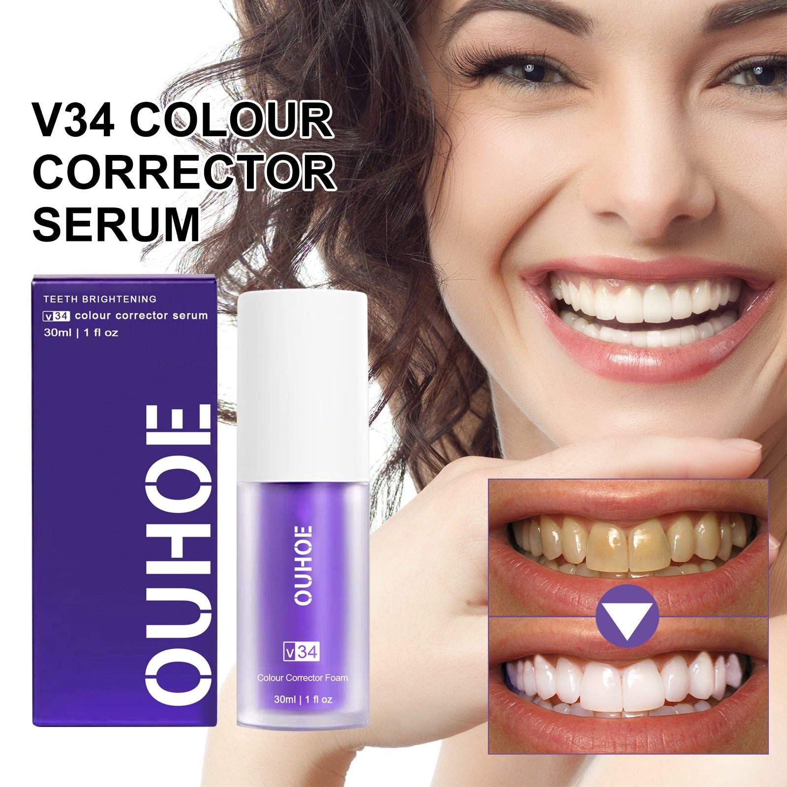 Brighten Your Smile, Freshen Breath, Gentle Teeth Whitening Serum for Sensitive Gums ,30ml