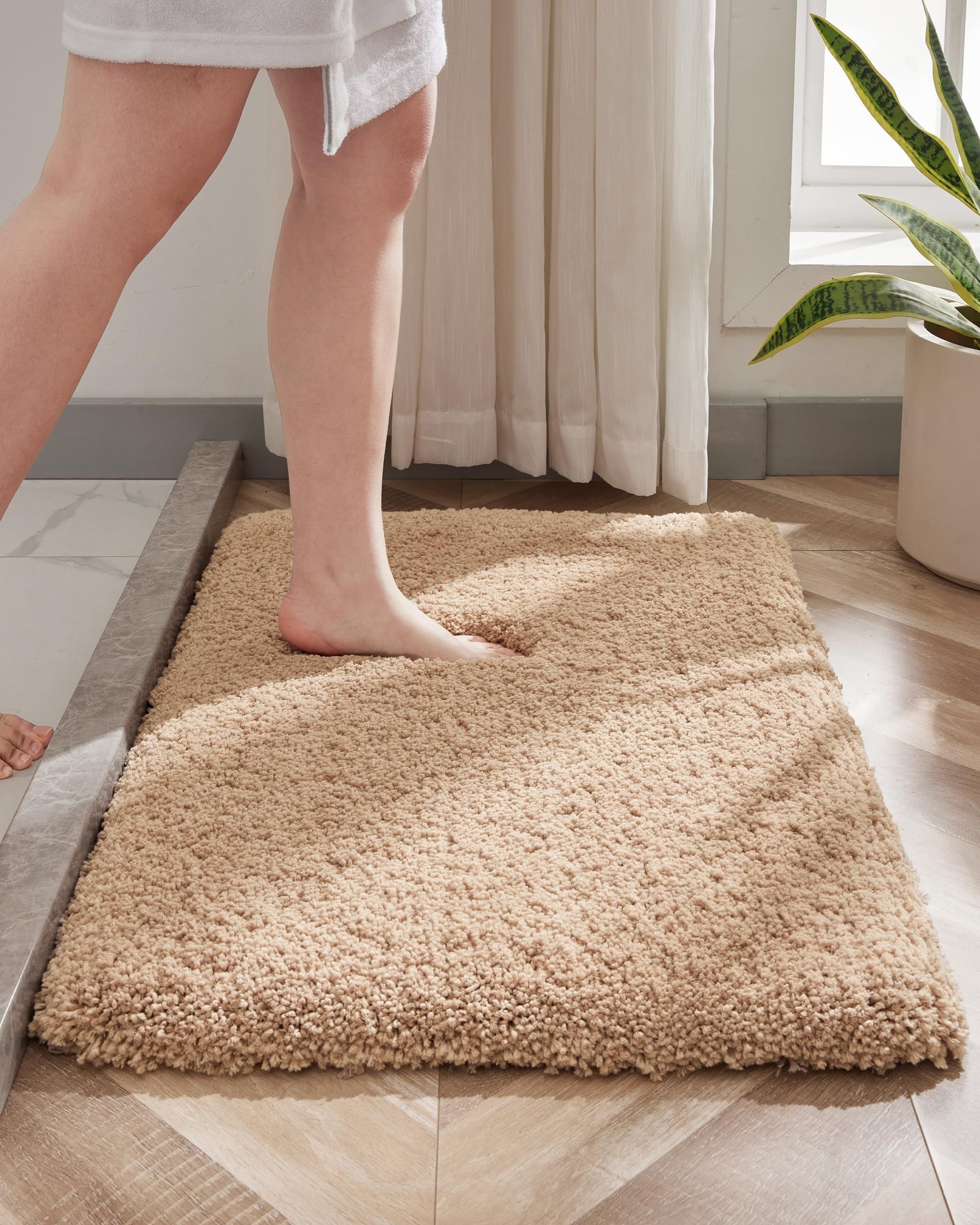AIESY® Washable Plush Luxury Soft Shaggy Disolla Bath Mat