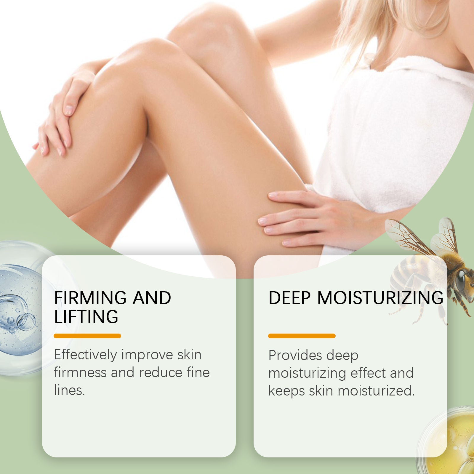 Bee Venom Firming Moisturizer, Anti-Aging, Deep Hydration, Skin Tightening ,100g