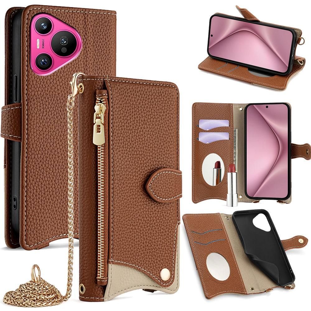 Litchi Leather Case For Huawei Pura 70