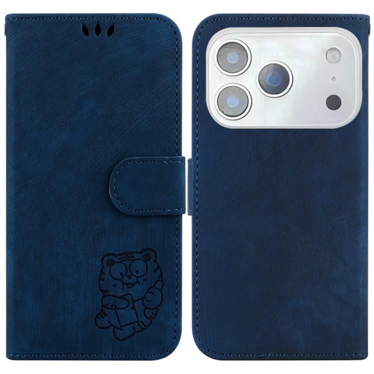 For iPhone 18 Pro Max / iPhone 17 Pro Max Little Tiger Embossed Leather Phone Case