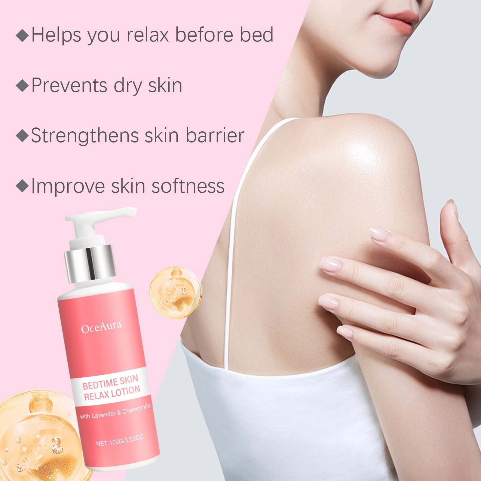 Bedtime Lotion, Deeply Hydrating, Moisturizing, Relaxing Sleep Aid ,100g