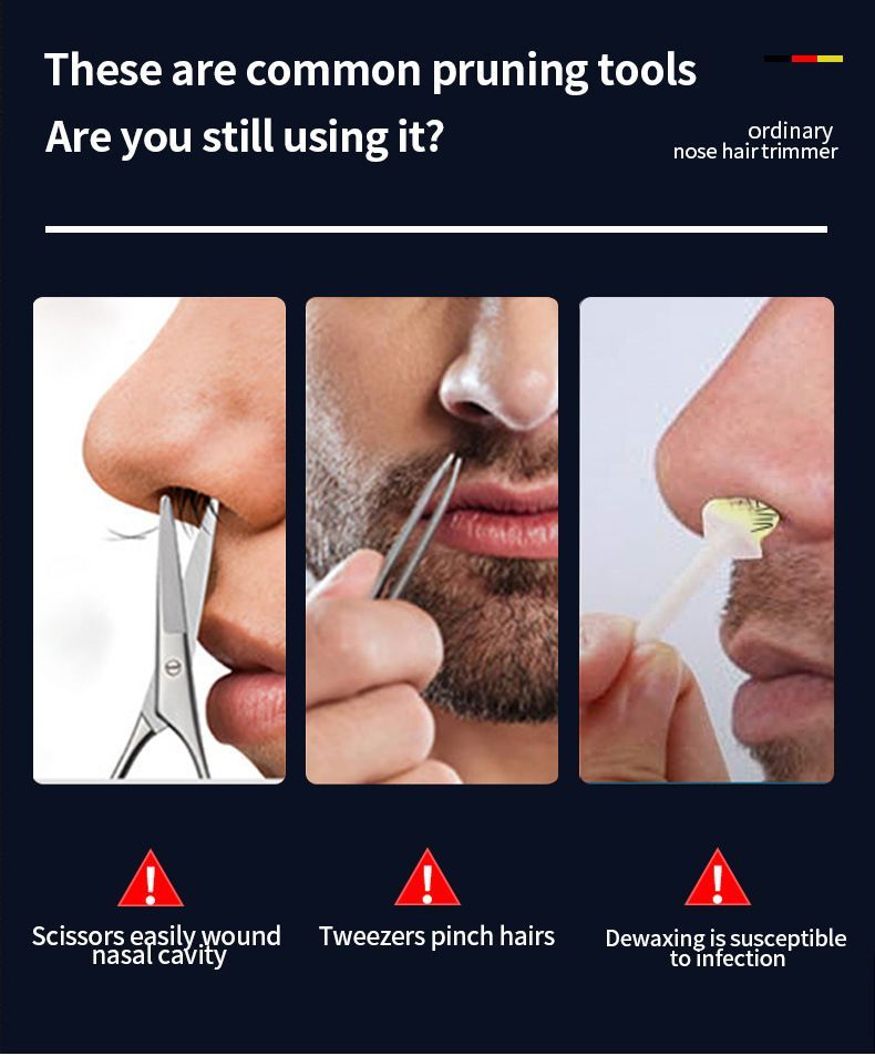 USB Nose Hair Trimmer for Men and Women