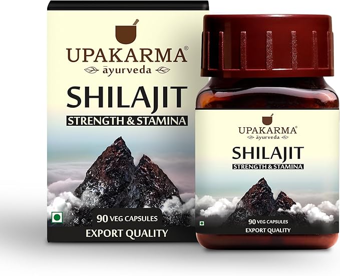 UPAKARMA Ayurveda 100% Pure Shilajit 90 Capsules