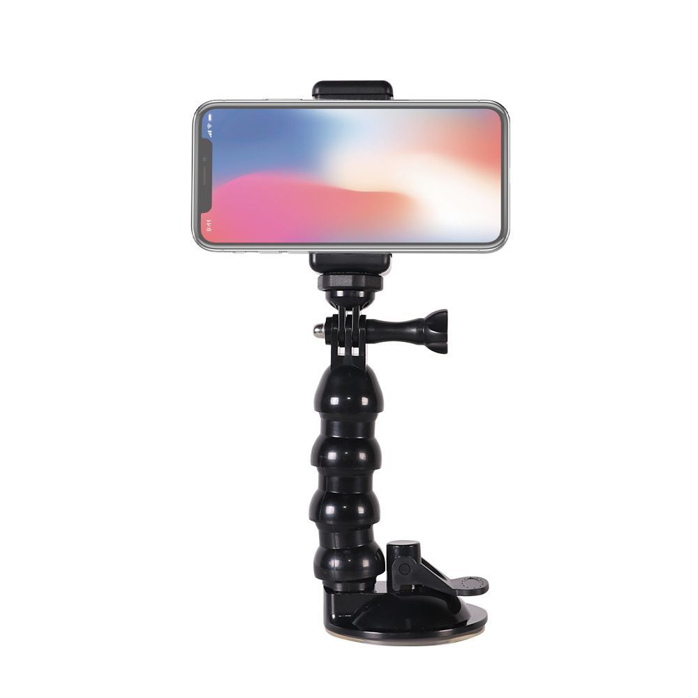 Car Phone Holder Driving Recorder Camera Phone  Flexible Snake Suction Cup Stand