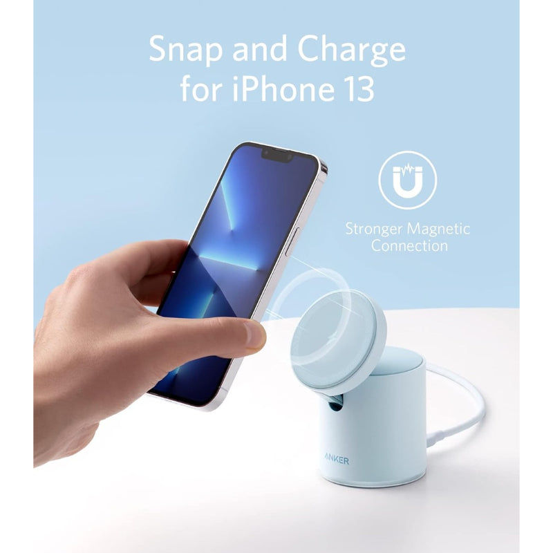 Anker 623 MagGo 2-in-1 Magnetic Wireless Charger with 20W PD Adapter