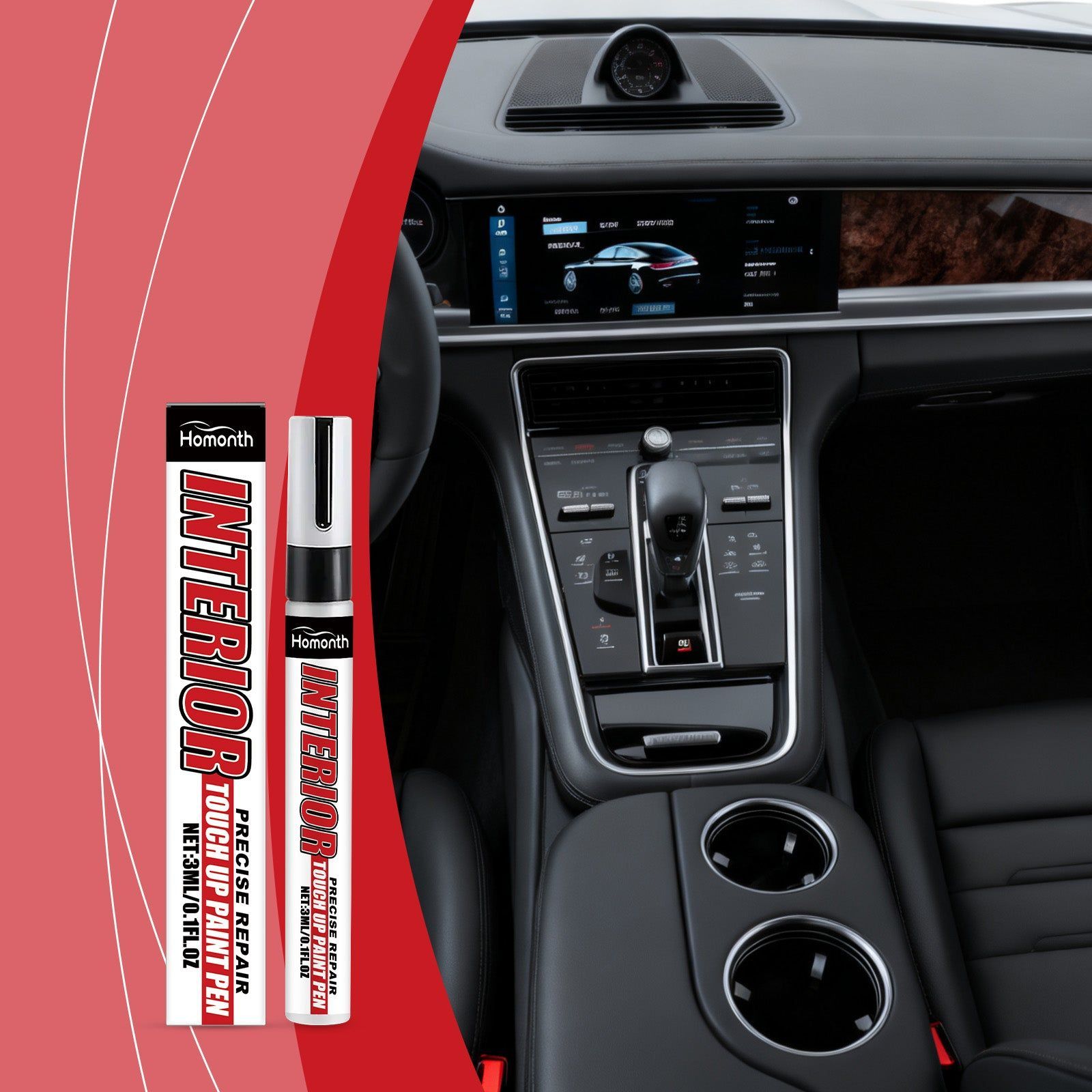 Car Touch-Up Pen, Easy Car Care Scratch Repair, Color Touch-Up Pen ,3ml