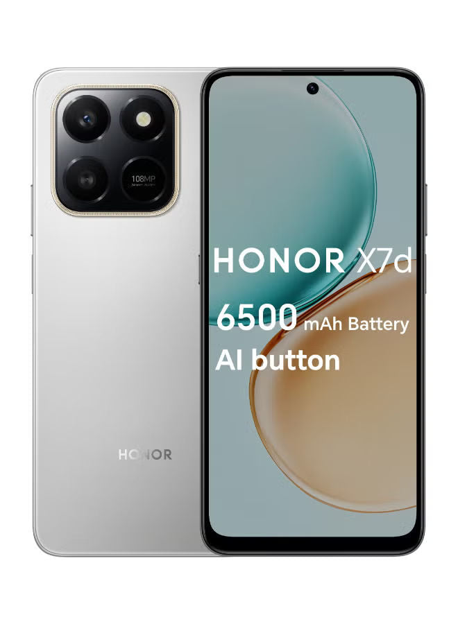 Honor X7d Dual SIM 4G Meteor Silver 8GB RAM 256GB - Middle East Version