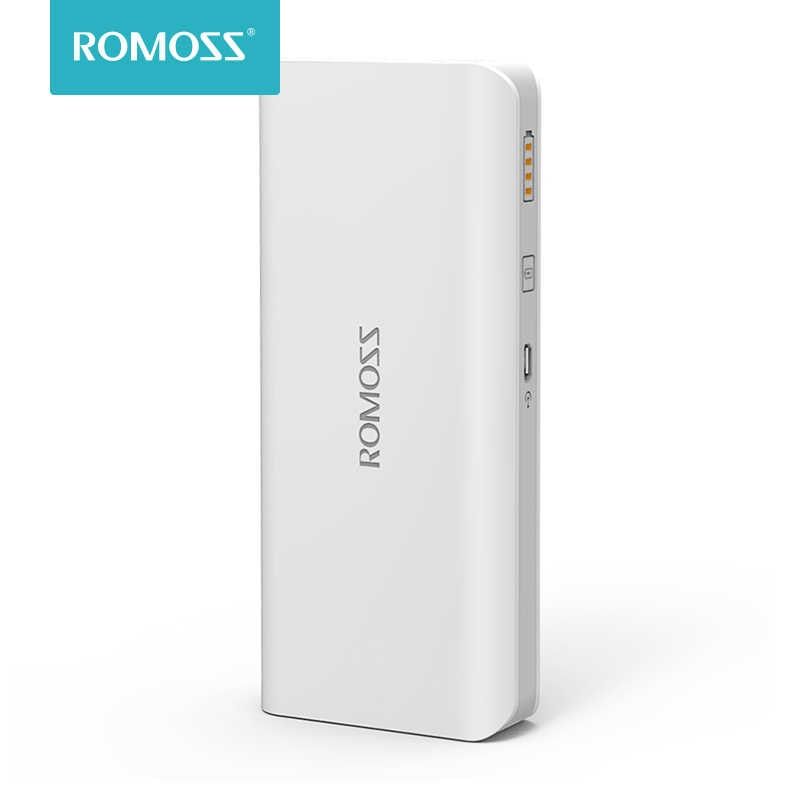 ROMOSS SOLO5 1+1 حزمة بطارية شحن خارجية 10000mAh شاحن بطارية خارجي شاحن محمول شحن سريع لأجهزة iPhoneX و iPhone 8plus