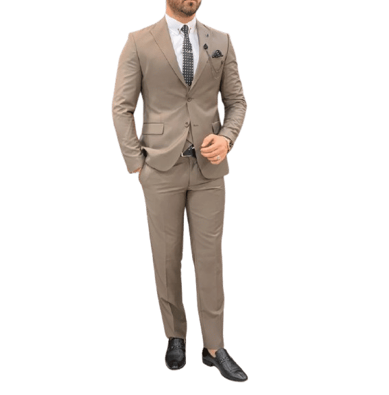 Bespokesuit Suit for Men Brown Suit for summer wedding groom suit Gift For men