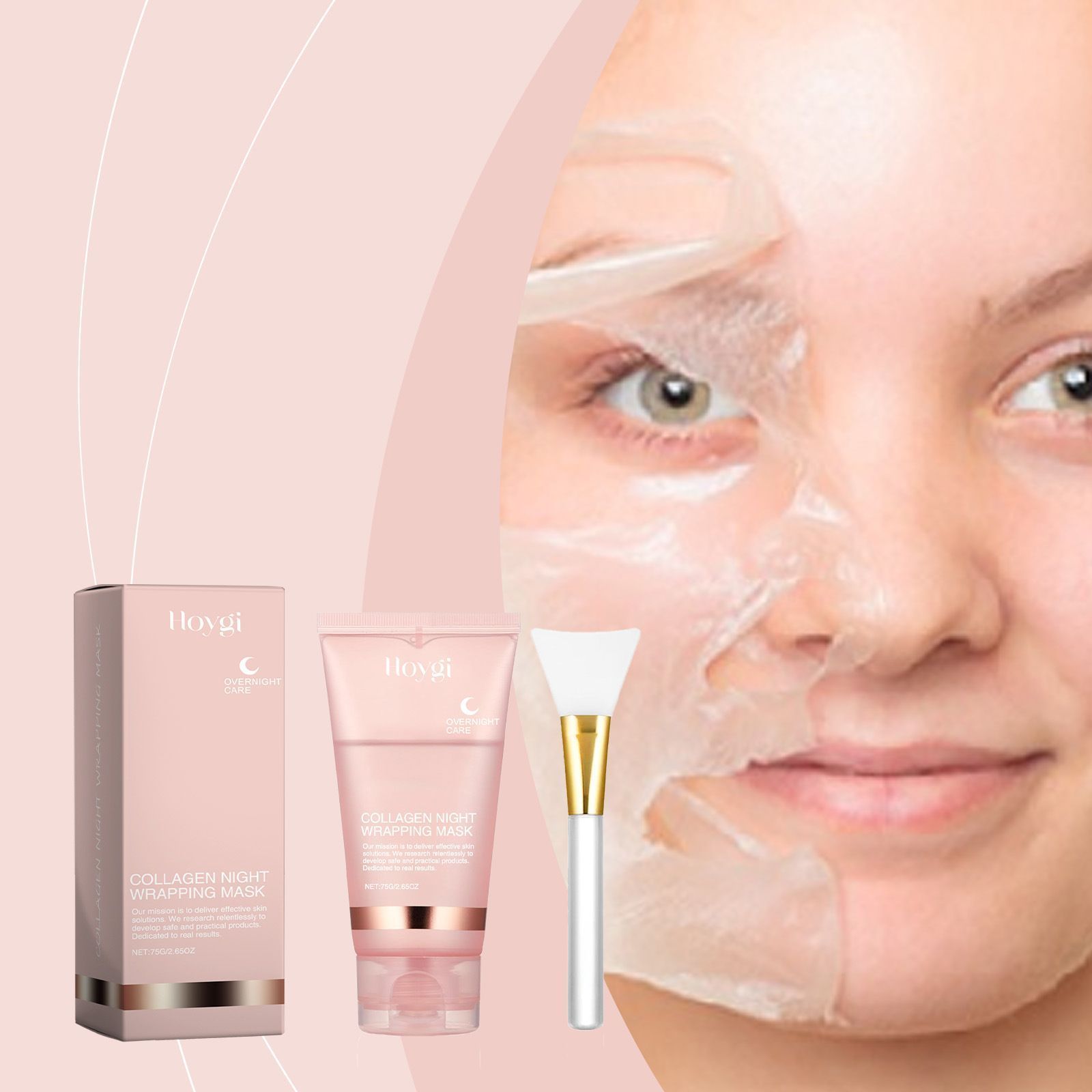Collagen Peel Off Face Mask with Brush 75g