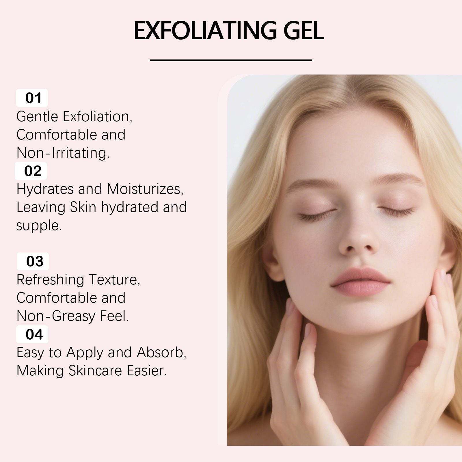 50g Exfoliating Face Gel with Peeling and Dead Skin Removal