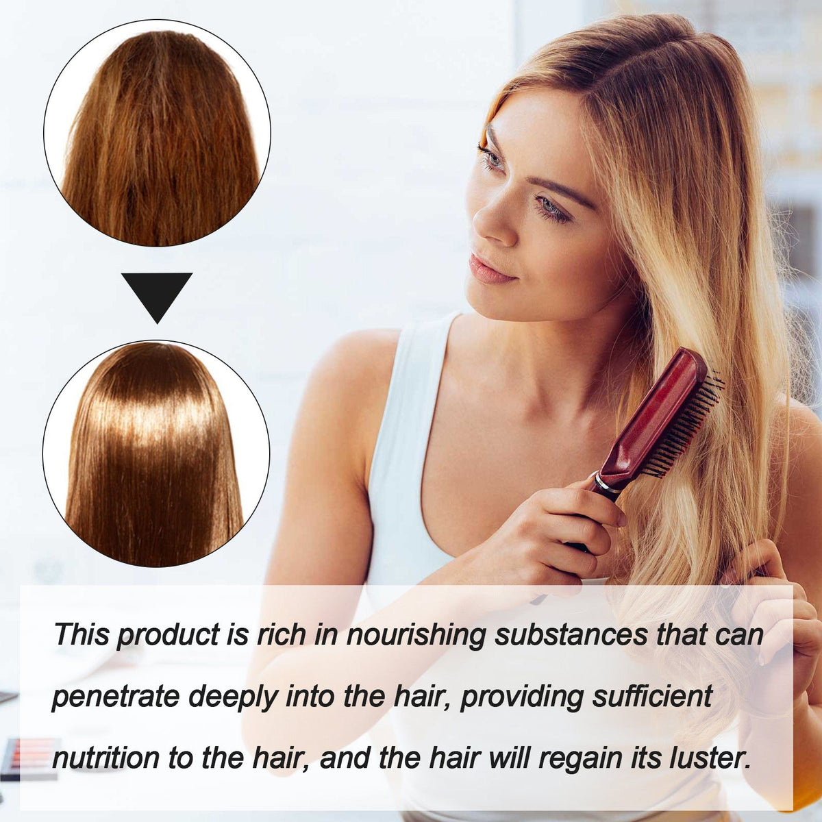 Hair Care, Collagen Repair, Nourishing Hair Straightening Cream, Smooth & Shine ,100ml