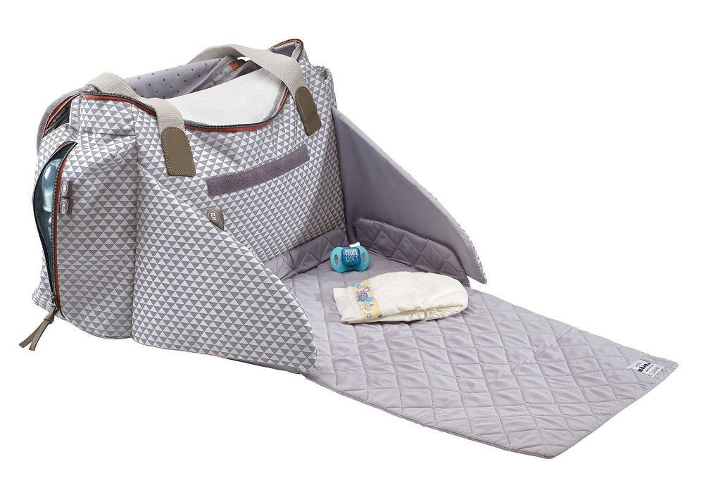 Beaba  GenevaII Changing Bag Play Print Grey Coral
