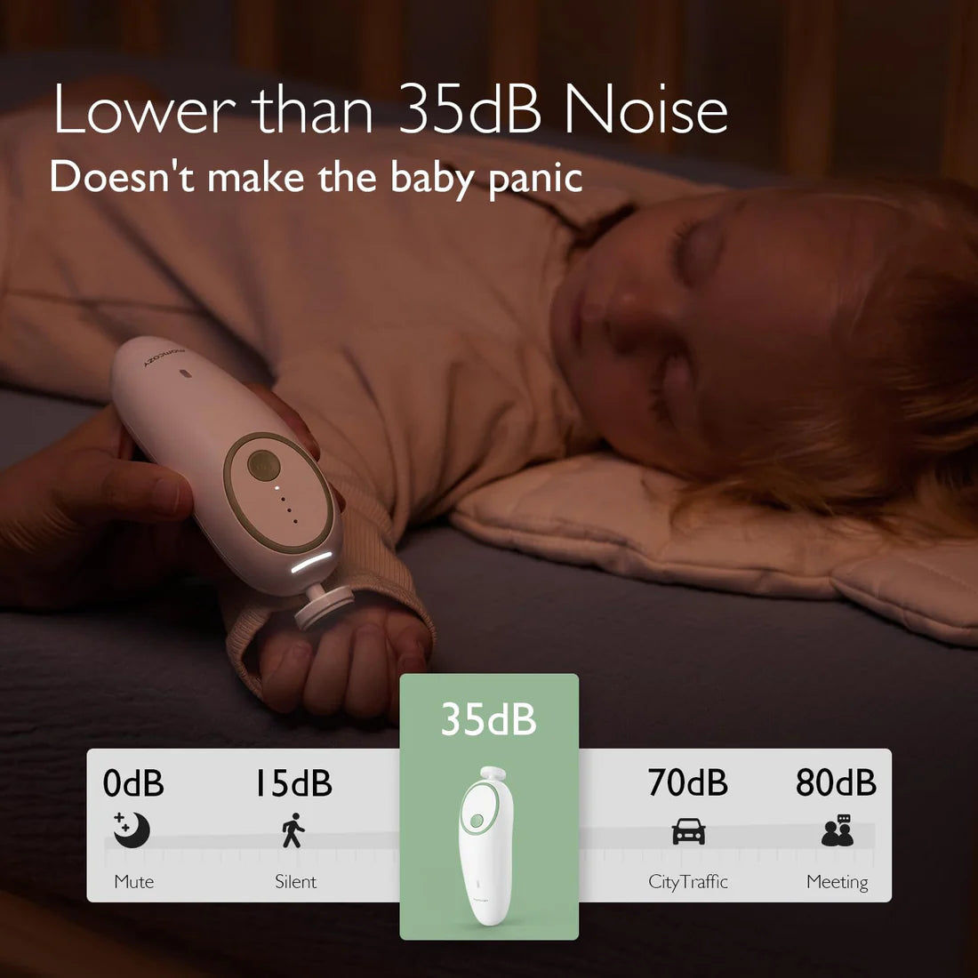 Momcozy-Electric Baby Nail File-Blue