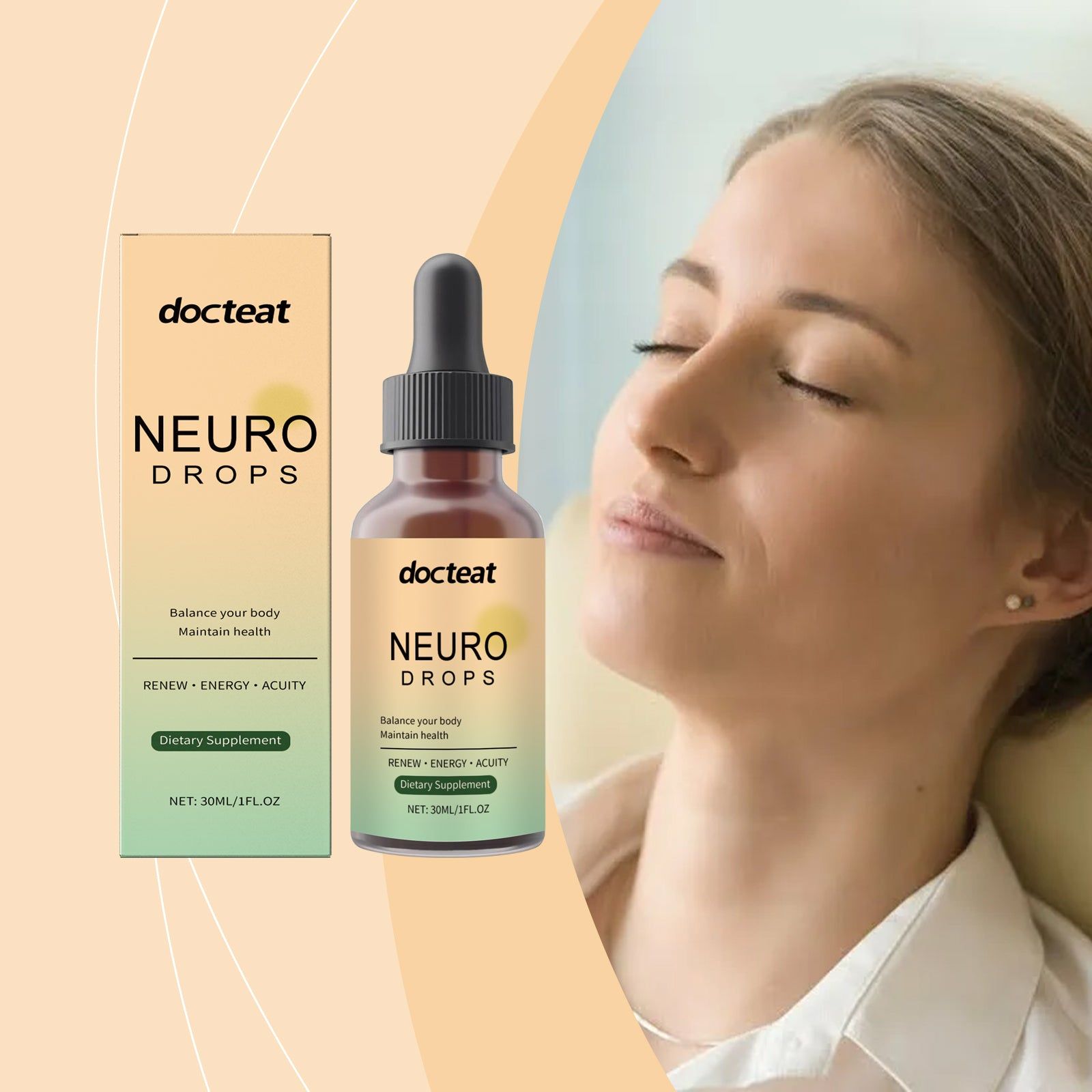 Boost Your Body Care, Stress Relief Herbal Drops, Natural Daily Wellness ,30ml