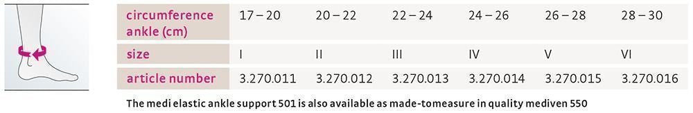 MEDI 3270012 ELASTIC ANKLE SUPPORT ITEM 501