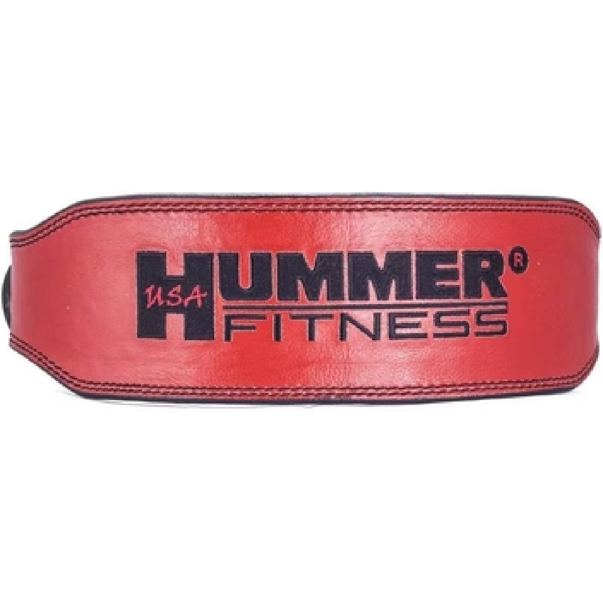 HUMMER USA Fitness 1993-01- Leather belt Red/Blk (XL)