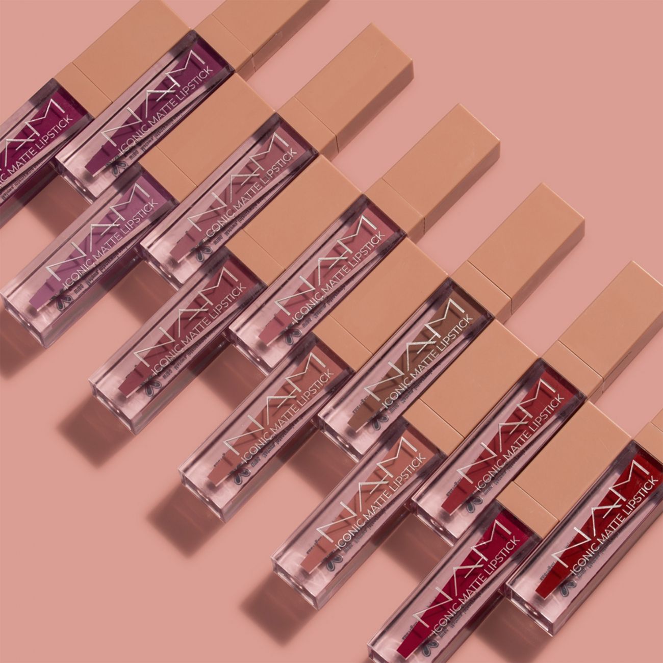 NAM Iconic Matte Liquid Lipstick, Retractable Vegan Matte Formula, 3.5ml