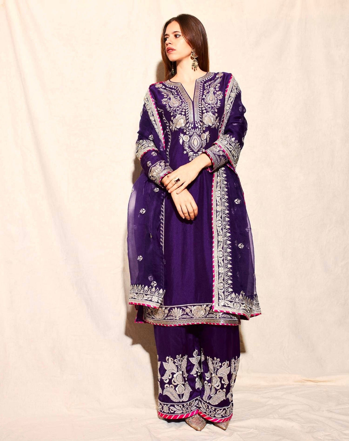 Fab Zone Beautiful Party Wear Suit Bottom And Dupatta With Sequence Embroidered Work