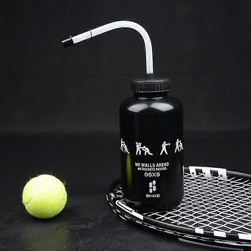 Lacrosse Water Bottle With Long Straw Bpa Free Plastic Goalie Boxing Water Bottle 1 Liter For Spor
