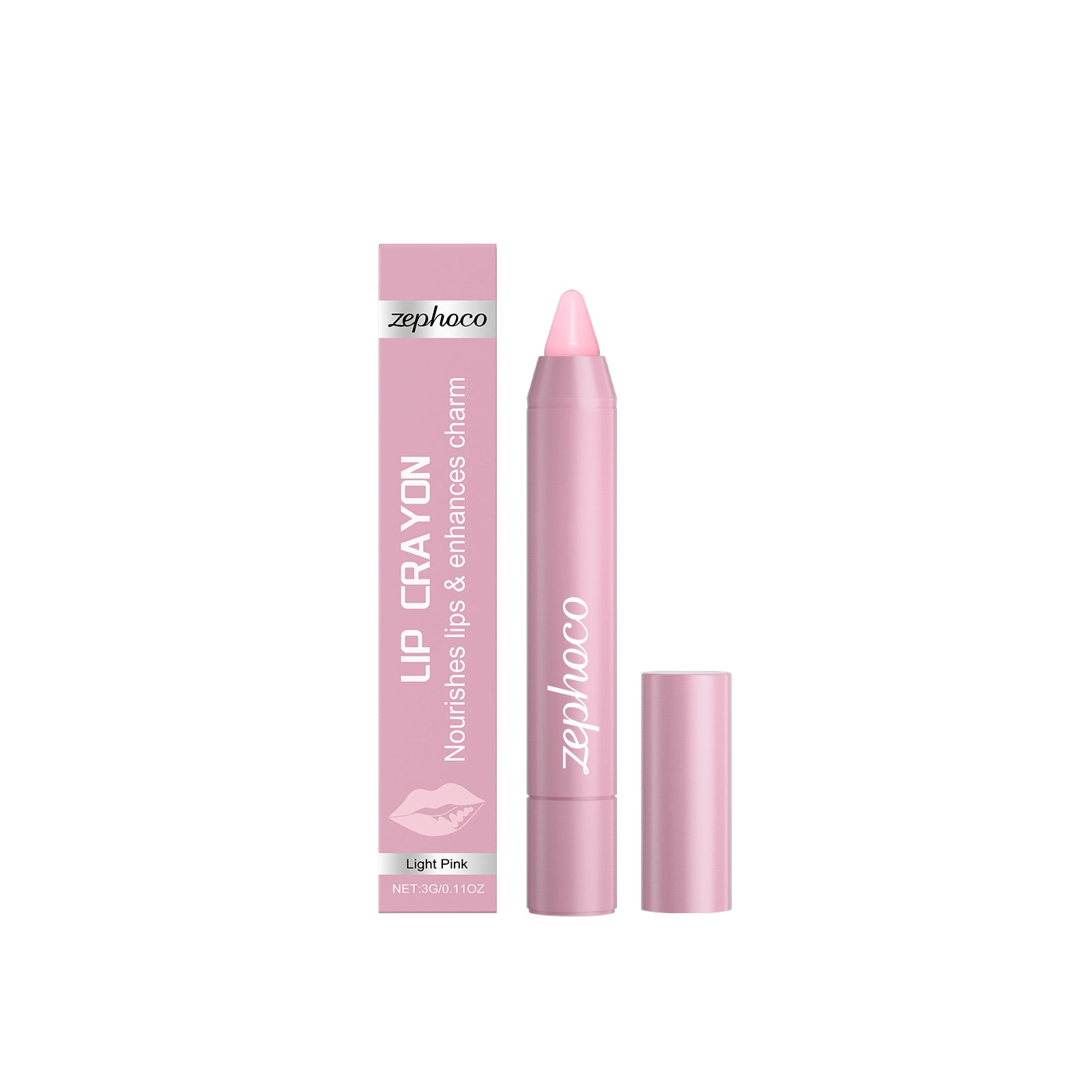 Long-Lasting Velvet Lip Gloss Pen, Hydrating, Matte, Light Pink, No Fading, Trendy Lip Makeup ,3g