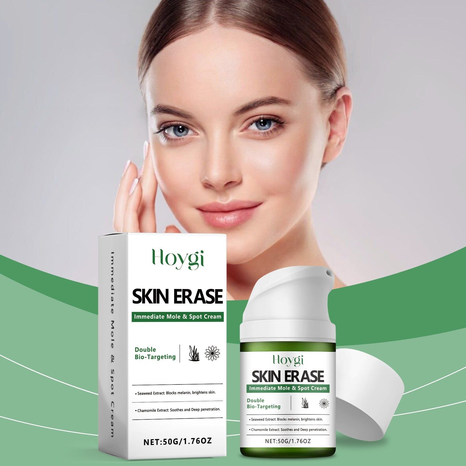 Brightening Facial Care Moisturizer, Hydrates, Soothes, Reduces Spots, Daily Glow ,50g