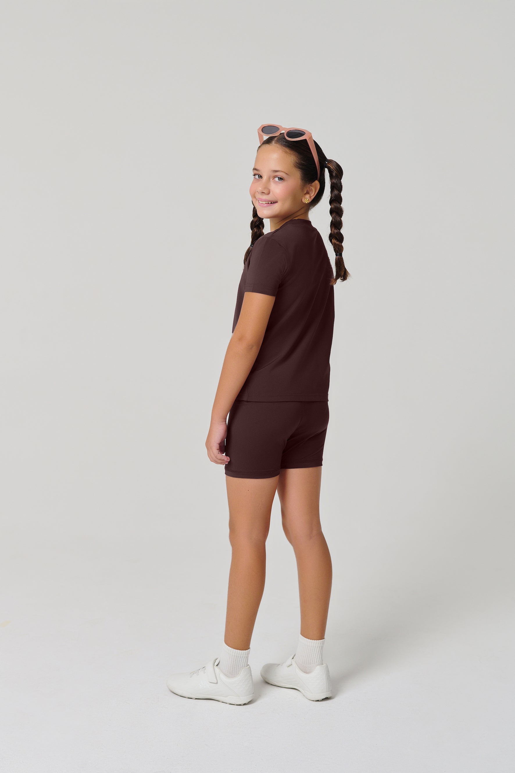 شورتات ركوب الدراجات "MULU Classic" للأطفال - بني