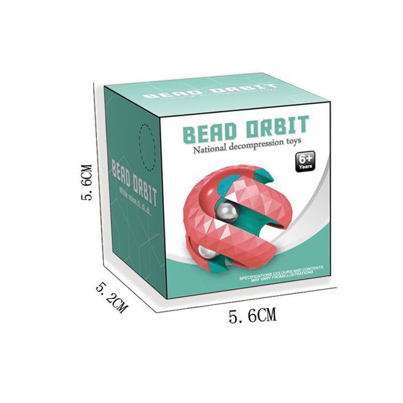 bead orbit fidget spinner, plastic fidget spinner for kids, rotating track ball toy, stress relief toy for kids 4-6, sensory fidget toy, anxiety relief toy, adhd fidget toy for kids, handheld fidget spinner, orbit ball fidget toy, decompression toy for ki
