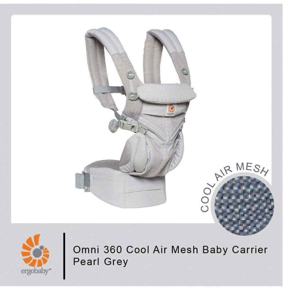 Ergobaby Omni 360 Cool Air Mesh رمادي لؤلؤي