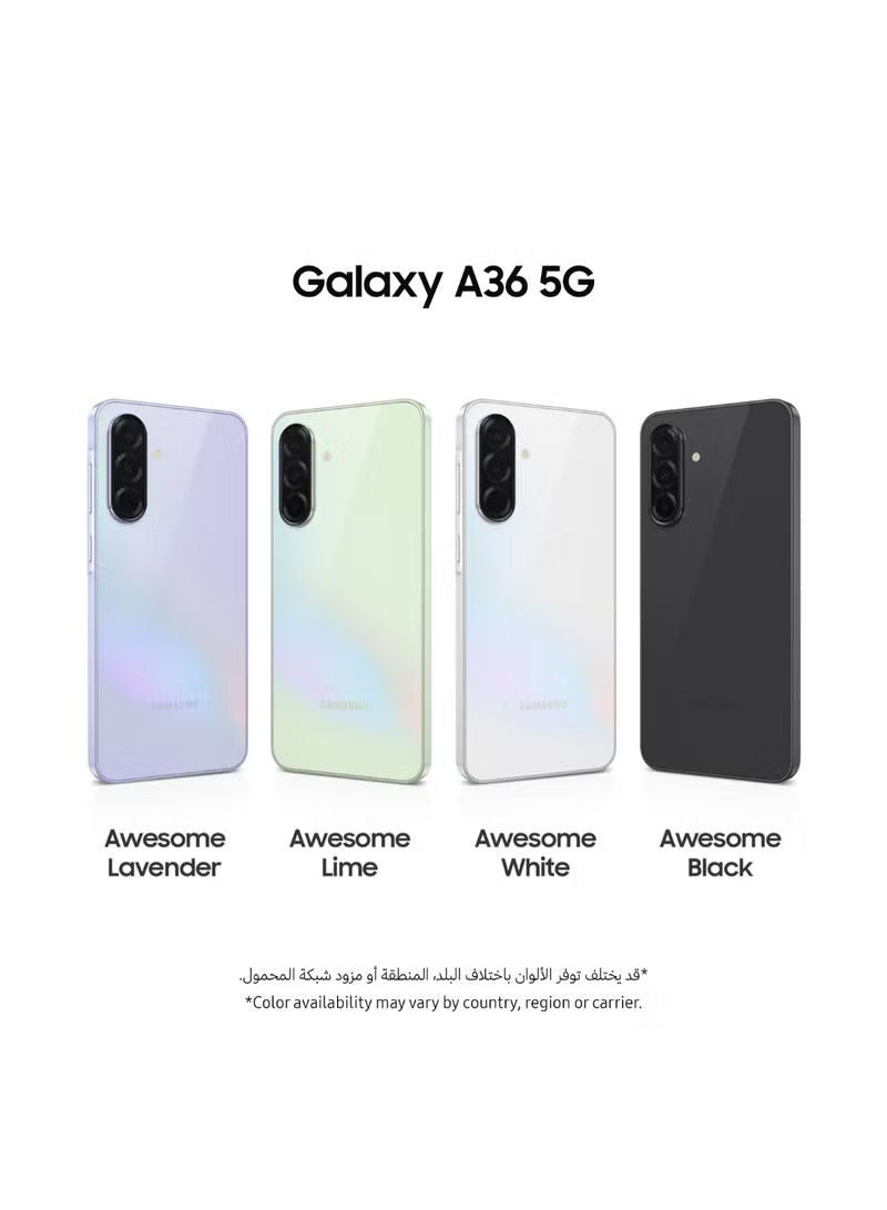 Galaxy A36 5G Dual SIM Awesome Black 8GB RAM 256GB - Middle East Version