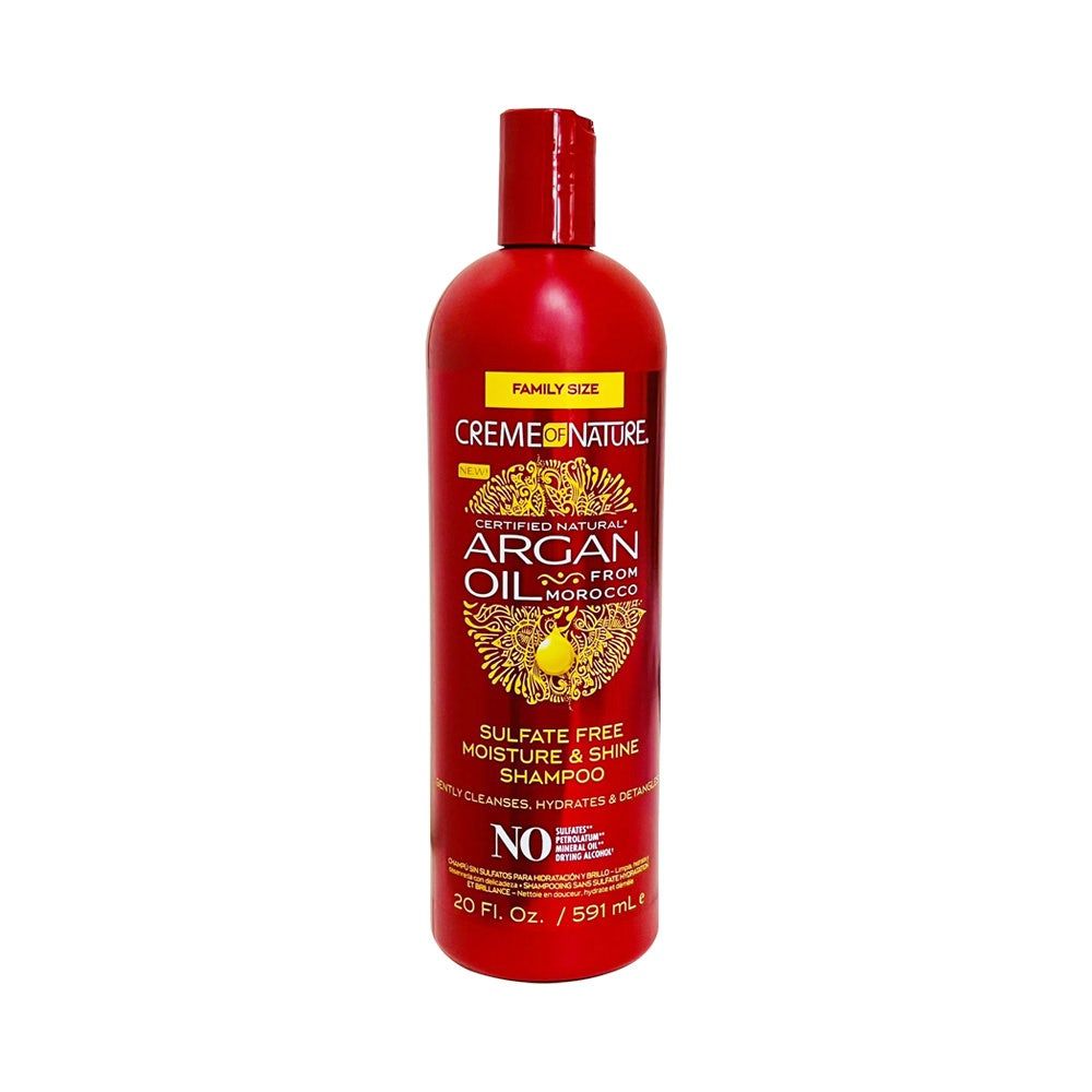 Creme Of Nature Sulfate Free Argan Moisture & Shine Shampoo, 20Oz