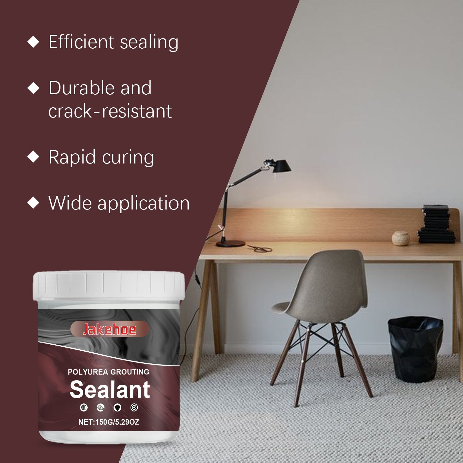 Polyurea Waterproof Sealant, Crack Repair, Leakproof, Durable, Easy Application ,150g