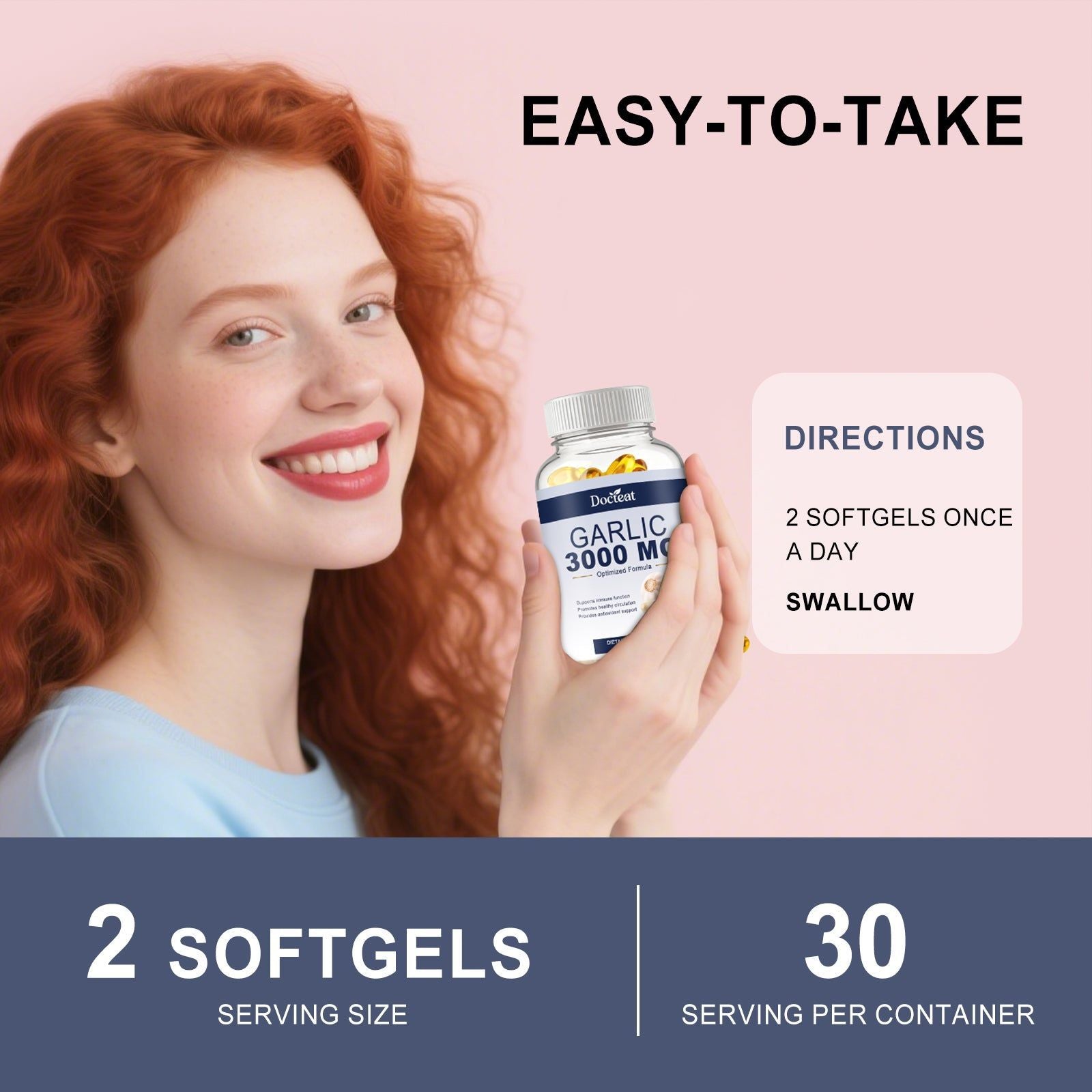 Boost Your Body Care with Garlic Extract Soft Capsules, Daily Health Support ,60 softgels
