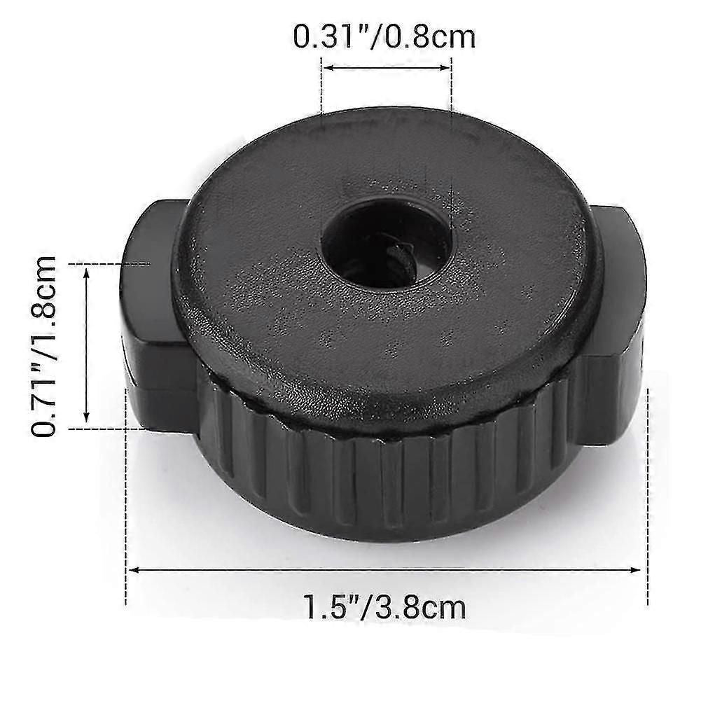 6 Pcs Plastic Cymbal Nuts,quick-set Cymbal Nut For Percussion Drum Kit,percussion Replacement Parts