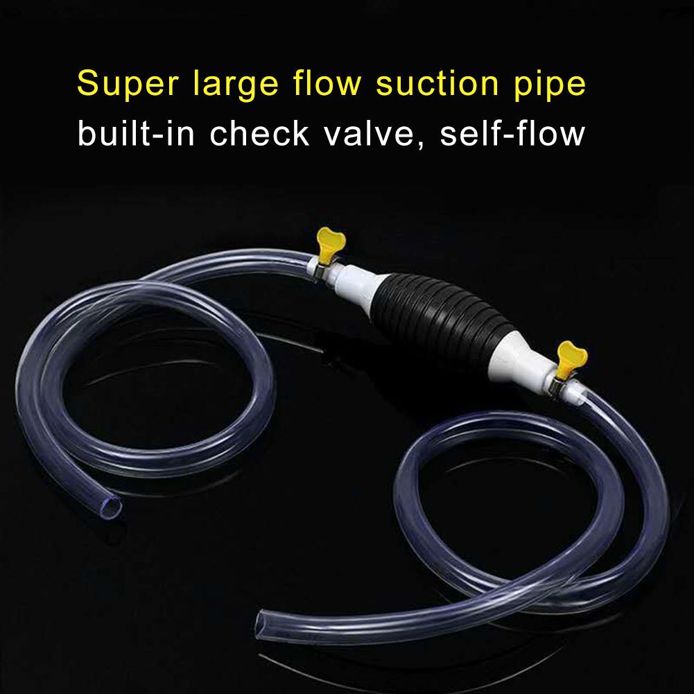 Manual Car Fuel Pump 2M High Flow Siphon Hand Pump Fuel Transfer For Gasoline Petrol Water