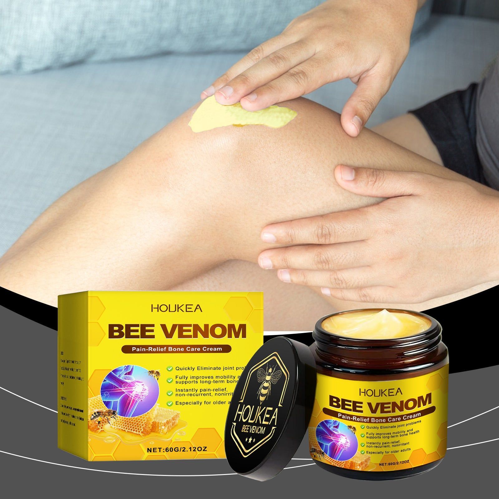Body Care Massage Cream, Soothes Joints, Relieves Discomfort, Nourishing, Relaxing ,60g